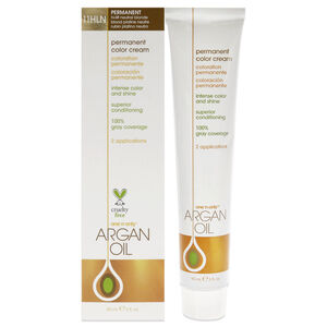 Argan Oil Permanent Color Cream- 11HLN Hi-Lift Neutral Blonde BY One n Only 3 oz